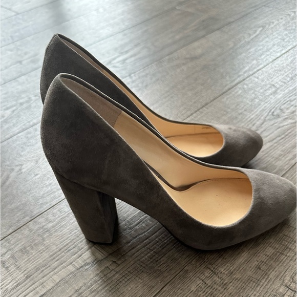 Jessica Simpson Belemo Block Heel gray shoes Sz 8.5M - Picture 10 of 10